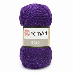 Пряжа YarnArt 'Gold' 100гр 400м (92% акрил, 8% металлик)