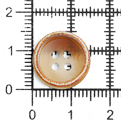 NE143 Пуговица 24L (15мм) 4 прокола, пластик