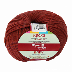 Пряжа из Троицка 'Кроха' 50гр. 135м. (20% шерсть мериноса, 80% акрил)