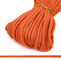С831 Шнур отделочный плетеный, 4 мм*30 м (оранжевый)