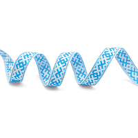С3771Г17 Лента 'Славянский орнамент Оберег', рис. 9711 18мм*25м (2 белый/голубой)