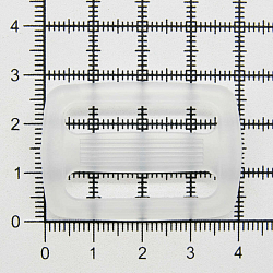 ДЩ-30 Пряжка, ПП, прозрачный, 30 мм