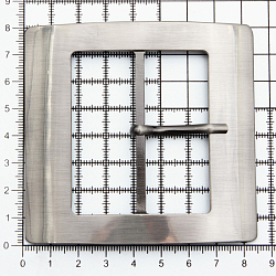 ГХН14226 Пряжка 60мм ушко, 84*81 мм, тертый никель