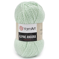 Пряжа YarnArt 'Alpine Angora' 150гр 150м (20% шерсть, 80% акрил) (344 мятный)