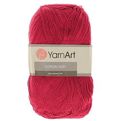 Пряжа YarnArt 'Cotton soft' 100гр 600м (55% хлопок, 45% акрил)