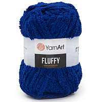 Пряжа YarnArt 'Fluffy' 150гр 70м (100% микрополиэстер) (727 синий)