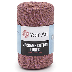 Пряжа YarnArt 'Macrame cotton Lurex' 250гр 205м (75% хлопок, 13% полиэстер, 12% металлик)