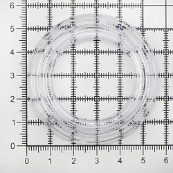 Люверс шторный круглый d-35мм с классич. замком пластик, 08 прозрачный