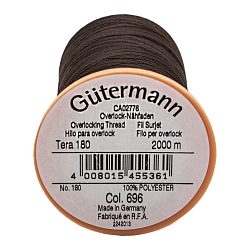 14 Нить Tera 180/2000 м оверлочная, 100% полиэстер Gutermann 735884