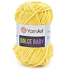 Пряжа YarnArt 'Dolce Baby' 50гр 85м (100% микрополиэстер) 761 желтый