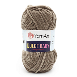 Пряжа YarnArt 'Dolce Baby' 50гр 85м (100% микрополиэстер) (754 серо-коричневый)