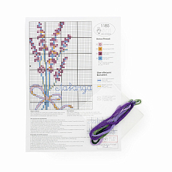 1185 Набор для вышивания на водорастворимой канве ОВЕН 'Лаванда '9.4*7см