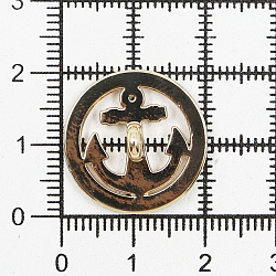 ME 615 Пуговица 'Якорь' 32L (20мм) на ножке, металл