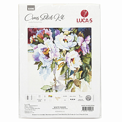B2400 Набор для вышивания 'Белые розы' 32*32см , Luca-S