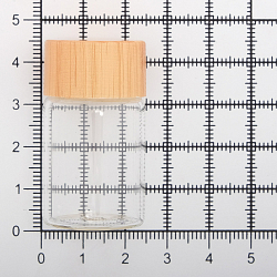 AR1326 Бутылочка стеклянная с деревянной крышечкой 2,4*4см, 2шт/упак