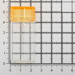 AR1332 Бутылочка стеклянная с цветной крышечкой 2,4*5см, 2шт/упак