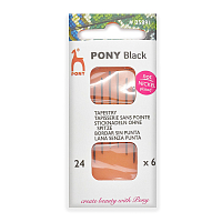 05891 Иглы ручные гобеленовые Tapestry BLACK, № 24, 6шт, PONY