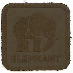 5003 Термоаппликация из замши Elephant 3,69*3,72см, 100% кожа