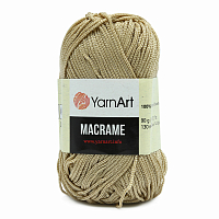 Пряжа YarnArt 'Macrame' 90гр 130м (100% полиэстер) (166 бежевый)