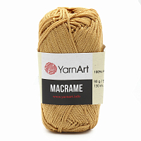 Пряжа YarnArt 'Macrame' 90гр 130м (100% полиэстер) (155 золотистый)