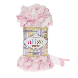 Пряжа Alize 'Puffy Color' 100г 9м (100% микрополиэстер)