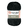 Пряжа YarnArt 'Velour' 100г 170м (100% микрополиэстер) 842 черный