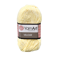 Пряжа YarnArt 'Velour' 100г 170м (100% микрополиэстер) (844 лимонный)