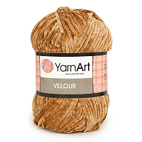 Пряжа YarnArt 'Velour' 100г 170м (100% микрополиэстер) (849 коричневый)