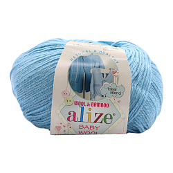 Пряжа ALIZE 'Baby wool' 50гр. 175м. (20% бамбук, 40% шерсть, 40% акрил) ТУ