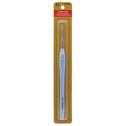 953200 Крючок для вязания d 2,0мм с резиновой ручкой с выемкой для пальца, 16см, Hobby&Pro