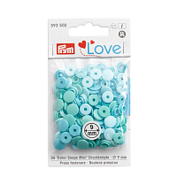 393502 Kнопки Prym Color Snaps Mini 9 мм мятный 36 шт, Love Prym