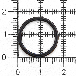ГВ800 Кольцо 15мм металл/эмаль, черный
