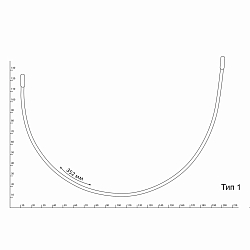 2762 Косточки (каркасы) для бюстгальтера тип 1, 352мм, металл, белый, Arta-F
