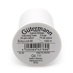 15 Нить Bulky-Lock 80/1000 м оверлочная текстурированная, 100% полиэстер Gutermann 730808