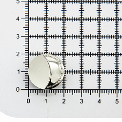 69640 Кнопка 5/20 (S-образная) 'Ограничитель' 20мм (A) цв.металл, никель BIG